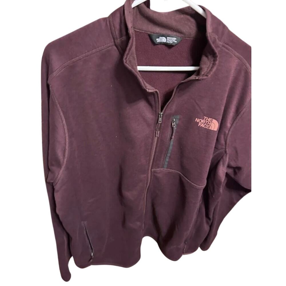 The NORTH FACE Mens Deep Burgundy Full Zip Fleece Jacket Size XXL NWOT